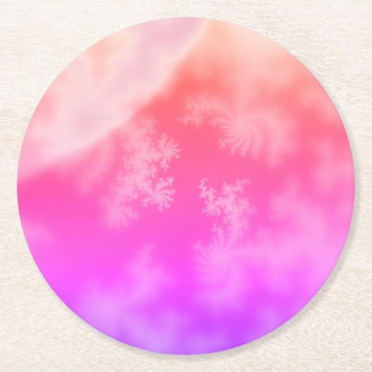 フラクタル ラウンドペーパーコースター (正面)