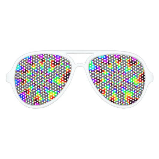 フラクタル・レインボー アビエーターサングラス (正面)