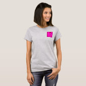フラクタル レッド ローズ Tシャツ (正面フル)