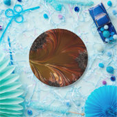 フラクタル、羽のような、銅の紙プレート ペーパープレート (パーティー)