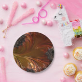 フラクタル、羽のような、銅の紙プレート ペーパープレート (パーティー)