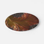 フラクタル、羽のような、銅の紙プレート ペーパープレート (アングル)