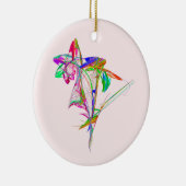 フラクタル – 花と芽 セラミックオーナメント (右)