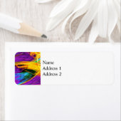 フラクタル – 蝶の翼クローズアップ ラベル (インサイチュ)