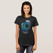 フラクタルAをアートとしてフラクタル数学 Tシャツ (正面フル)