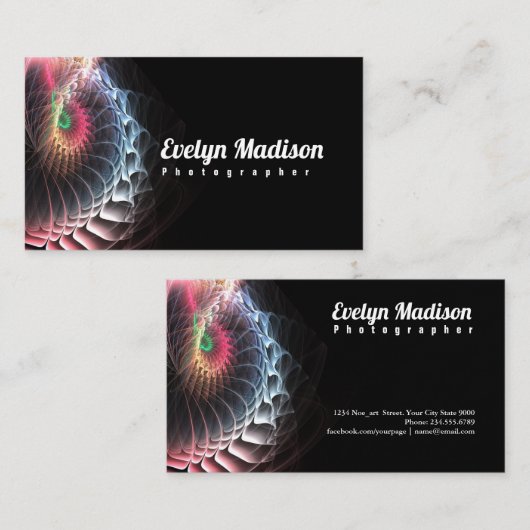 フラクタルart b76877 名刺 (正面/裏面)