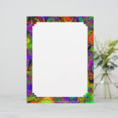 フラクタルC~14カスタムレターヘッド01 - 8.5インチx 11インチ (スタンド正面)