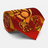 フラクタルCelt 3Dレイヤードグラフィック ネクタイ (ロール)