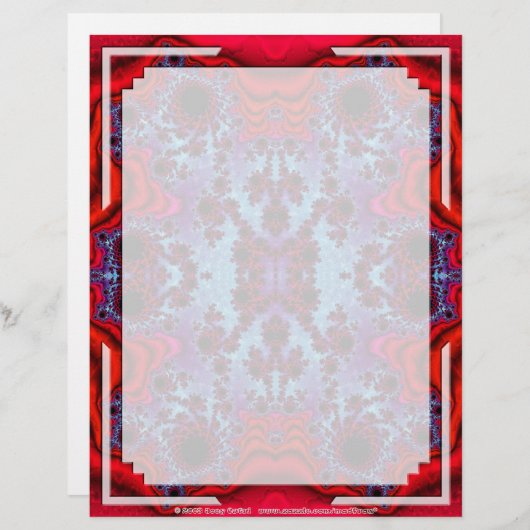 フラクタルFS~12カスタムレターヘッド03 - 8.5インチx 11インチ (正面/裏面)