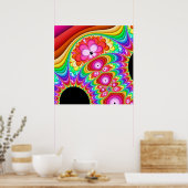 フラクタルGroovyトリップ ポスター (キッチン)