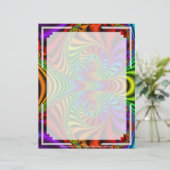 フラクタルR~08カスタムレターヘッド03 - 8.5インチx 11インチ (スタンド正面)