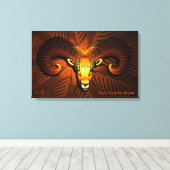 フラクタルRAMのヘッド キャンバスプリント (インサイチュ (ウッドフロア))