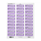 フラクタルS~01モノグラム差出人住所ラベル ラベル (フルシート)