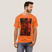 フラクチャード・ディメンションズ – 超現実的抽象デュアルフェイス Tシャツ (正面フル)
