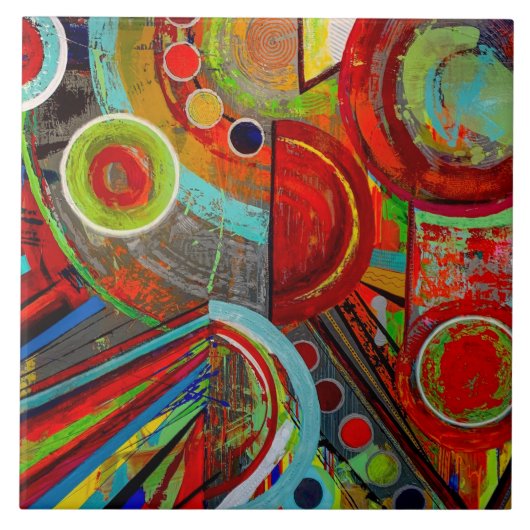 フラクチャ6 x 6セラミックタイル タイル (正面)