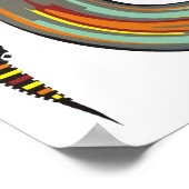 フラクトイドと花の葉 ポスター (角)