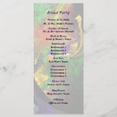 フラクトラル – ピーコック結婚式 プログラム (裏面)