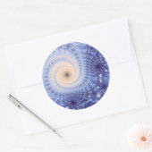 フラクトリップ（幻覚体験）のようなトルサイケデリックストーム素晴らし ラウンドシール (封筒)