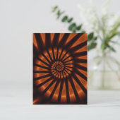 フラクトリップ(幻覚体験)のようなトルサイケデリックタルのバック素晴らしライティング ポストカード (スタンド正面)