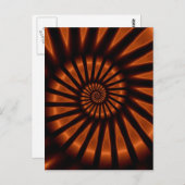 フラクトリップ(幻覚体験)のようなトルサイケデリックタルのバック素晴らしライティング ポストカード (正面/裏面)