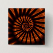 フラクトリップ(幻覚体験)のようなトルサイケデリックタルのバック素晴らしライティング 缶バッジ (正面)