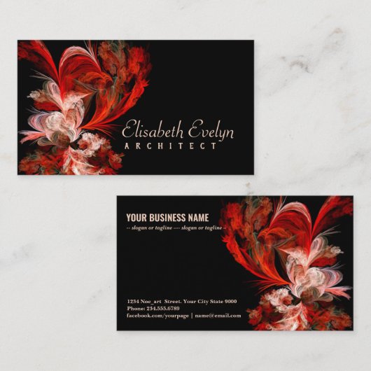 フラク赤と白タル 名刺 (正面/裏面)