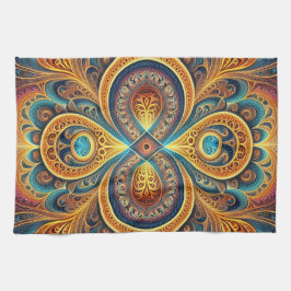 フラク鮮やかタルアート キッチンタオル