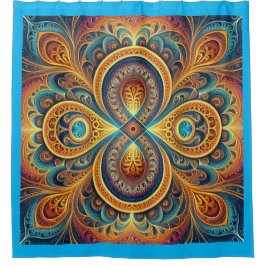 フラク鮮やかタルアート シャワーカーテン