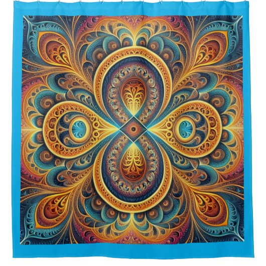 フラク鮮やかタルアート シャワーカーテン (正面)