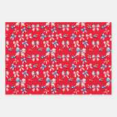 フラグとさくらんぼ ラッピングペーパーシート (正面2)