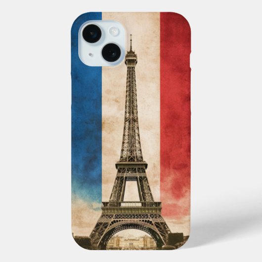 フラグとエッフェル塔 Case-Mate iPhoneケース (裏面)