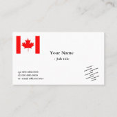 フラグとロゴの国際的ビジネス 名刺 (裏面)