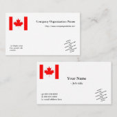 フラグとロゴの国際的ビジネス 名刺 (正面/裏面)