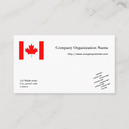 フラグとロゴの国際的ビジネス 名刺