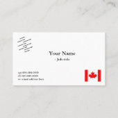 フラグとロゴの国際的ビジネス 名刺 (裏面)