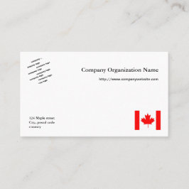 フラグとロゴの国際的ビジネス 名刺