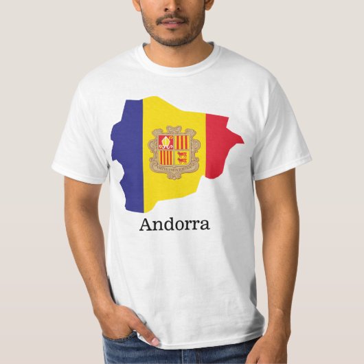 フラグと国 アンドラ Tシャツ (正面)