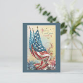 フラグと花落ちたの ポストカード (スタンド正面)