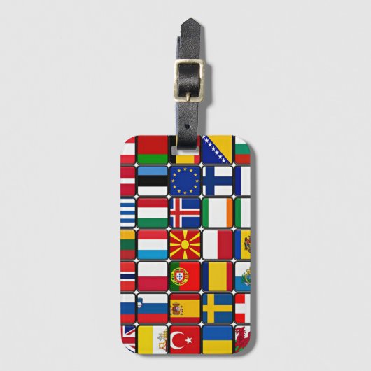 フラグのコレ国際的クション、世界の国旗 ラゲッジタグ (正面縦)