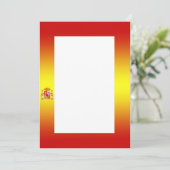 フラグのスペインのグラデーション招待状 招待状 (スタンド正面)