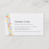 フラグのパーティーイベントの名刺の計画 名刺 (正面)