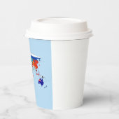 フラグの世界地図紙杯 紙コップ (左)