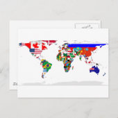 フラグの付いた世界 ポストカード (正面/裏面)