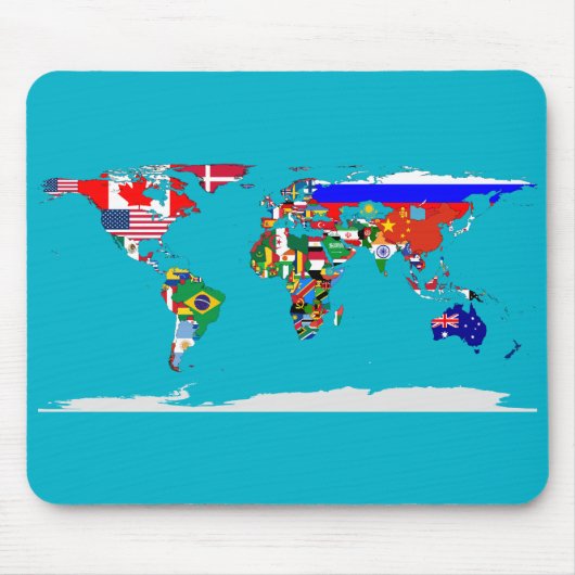 フラグの付いた世界 マウスパッド (正面)