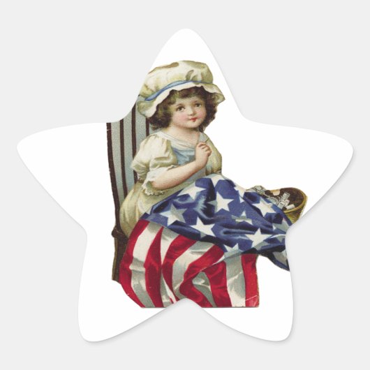 フラグの作成 星シール (正面)