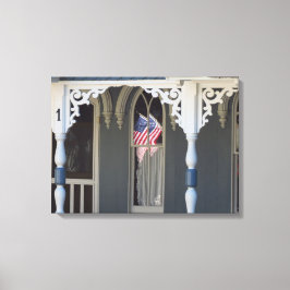 フラグの反射 – Martha's Vineヤード キャンバスプリント