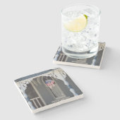 フラグの反射 – Martha's Vineヤード ストーンコースター (横)