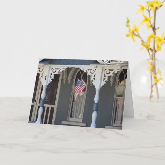 フラグの反射 – Martha's Vineyard Card カード (黄色い花)