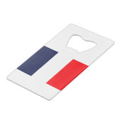 フラグの新しいフランスの色 クレジットカード栓抜き (裏面アングル)