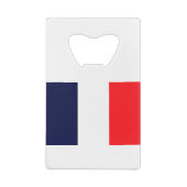 フラグの新しいフランスの色 クレジットカード栓抜き (裏面)